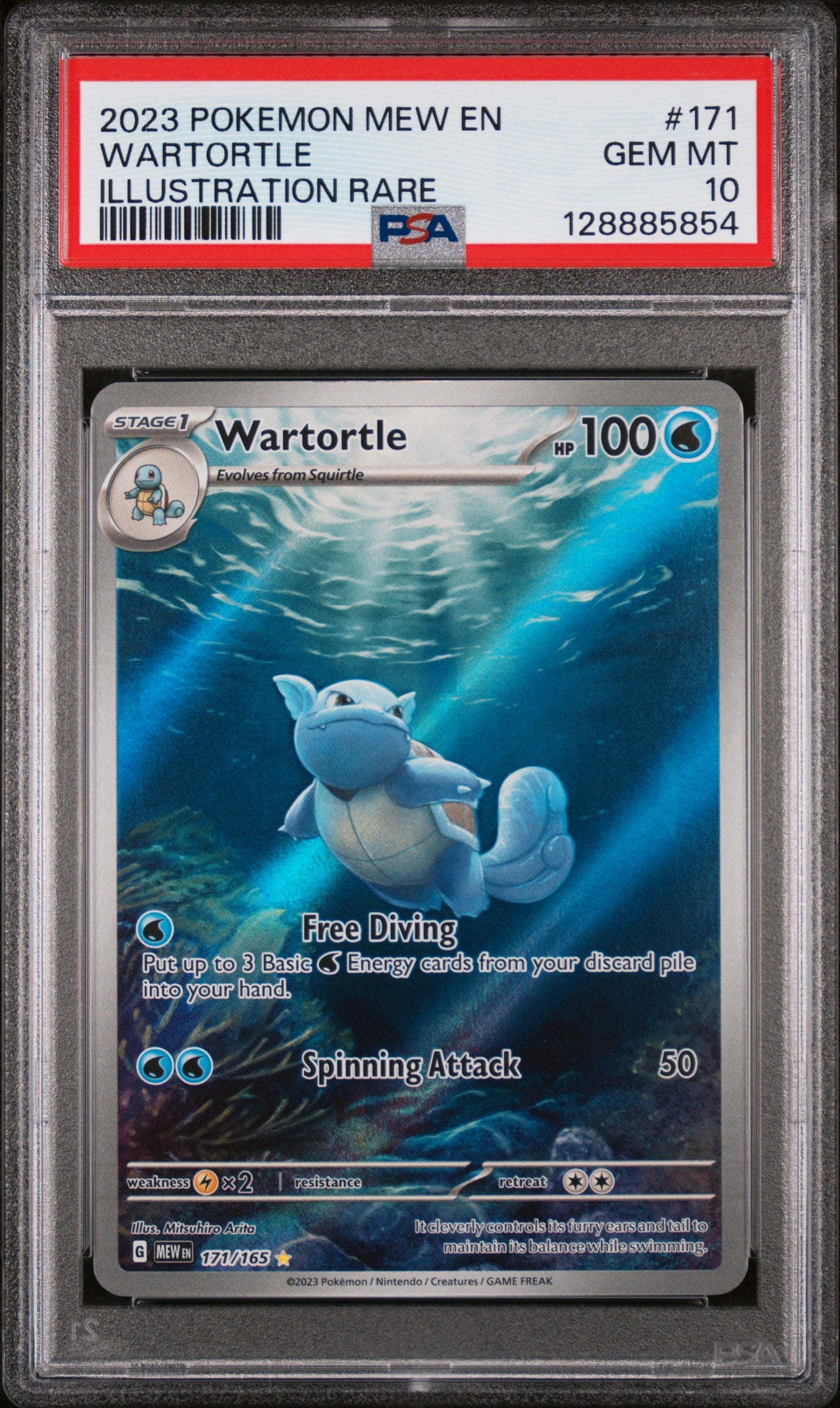 PSA 10 2023 WARTORTLE 171 151