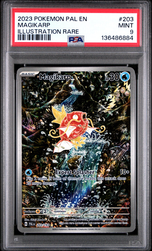 PSA 9 2023 MAGIKARP 203 PAL EN-PALDEA EVOLVED