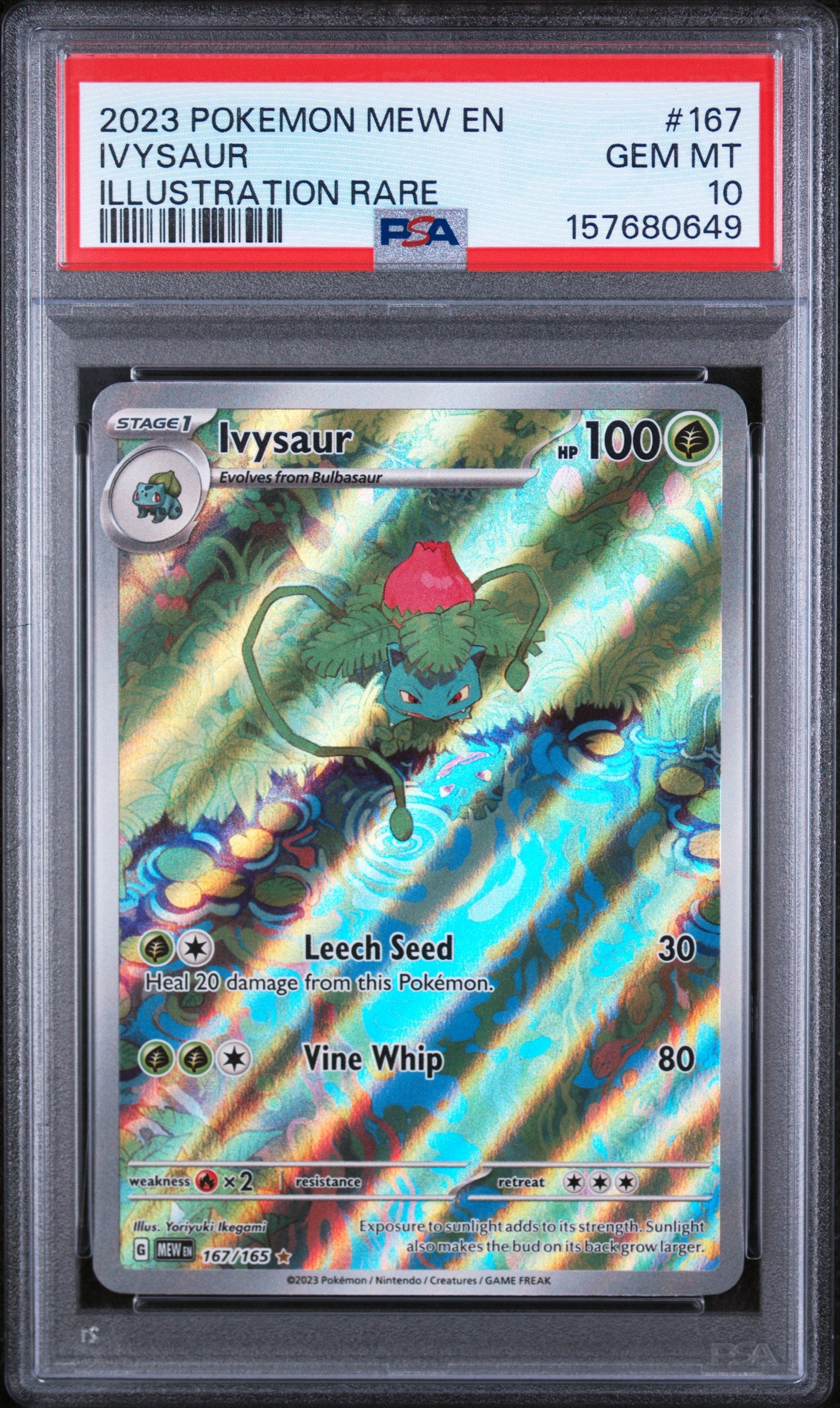 PSA 10 2023 IVYSAUR 167/165 151