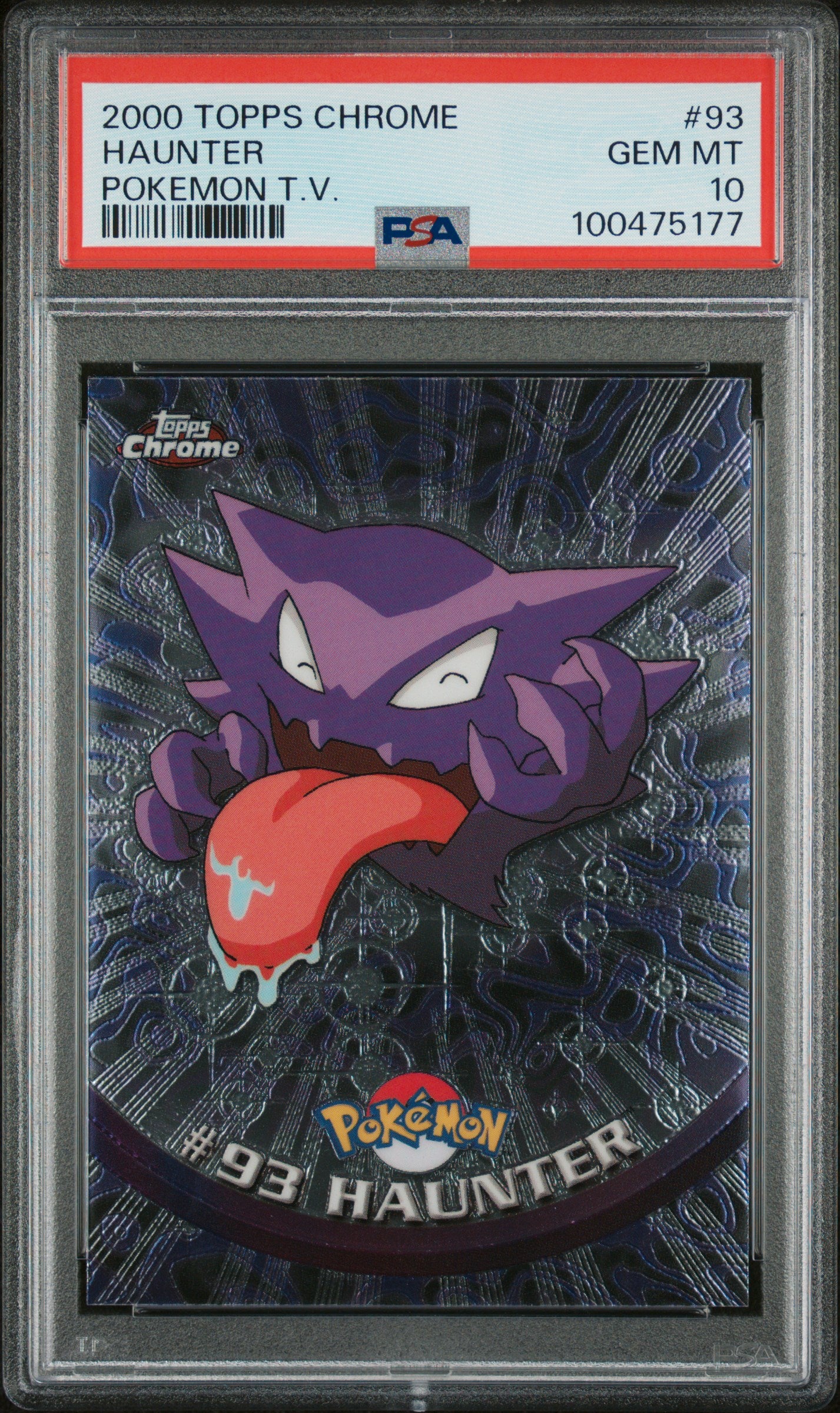 PSA 10 2000 HAUNTER 93 TOPPS CHROME T.V.