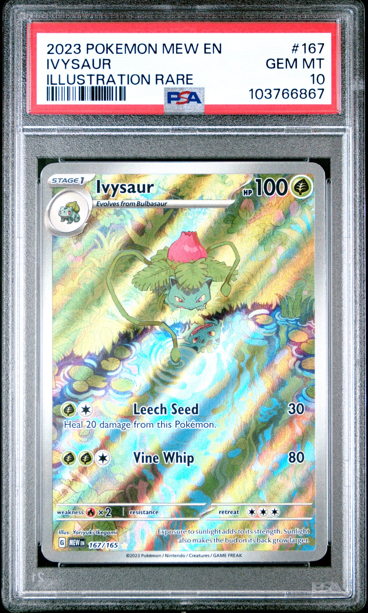 PSA 10 2023 IVYSAUR 167 151