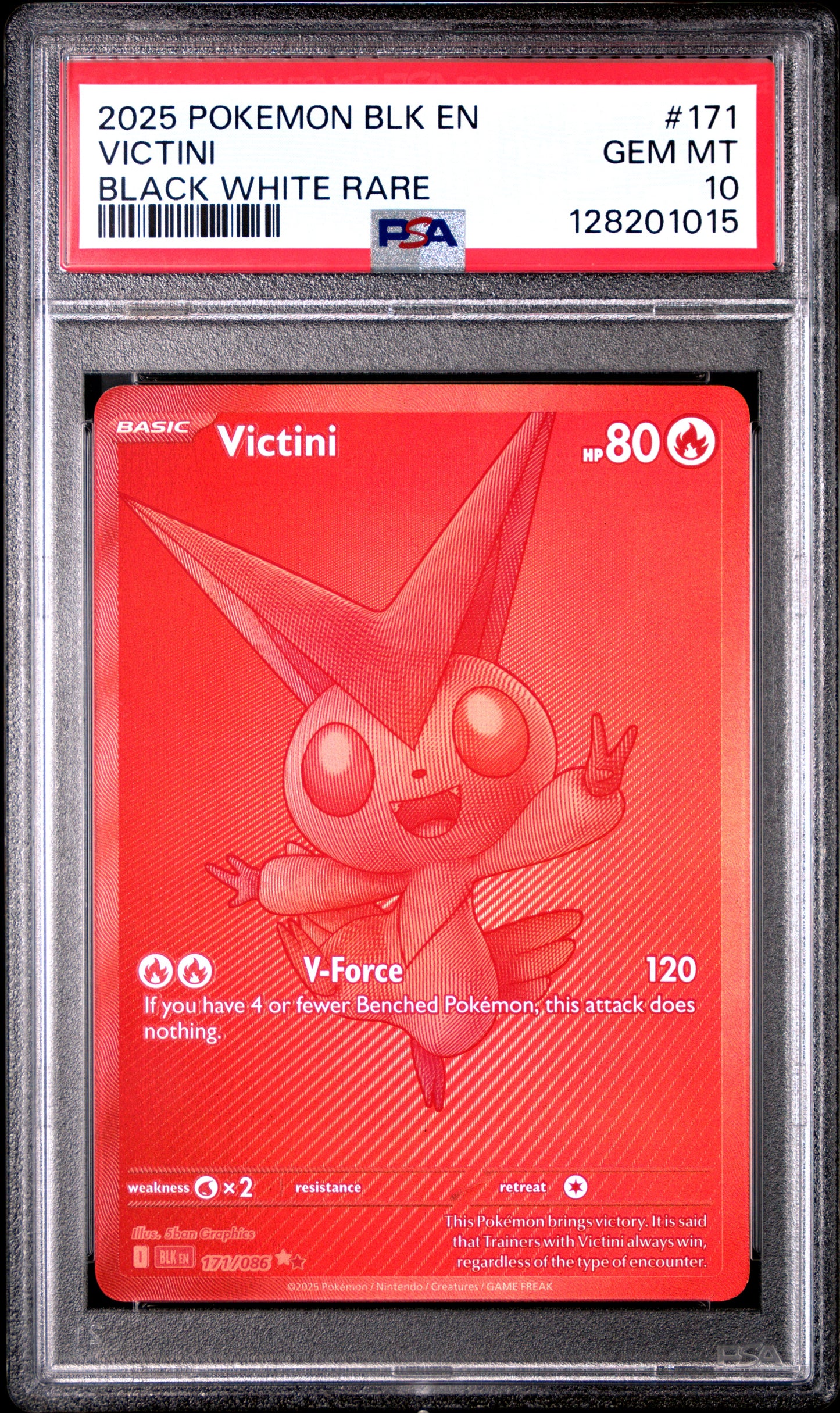 PSA 10 2025 VICTINI 171 BLK EN-BLACK BOLT