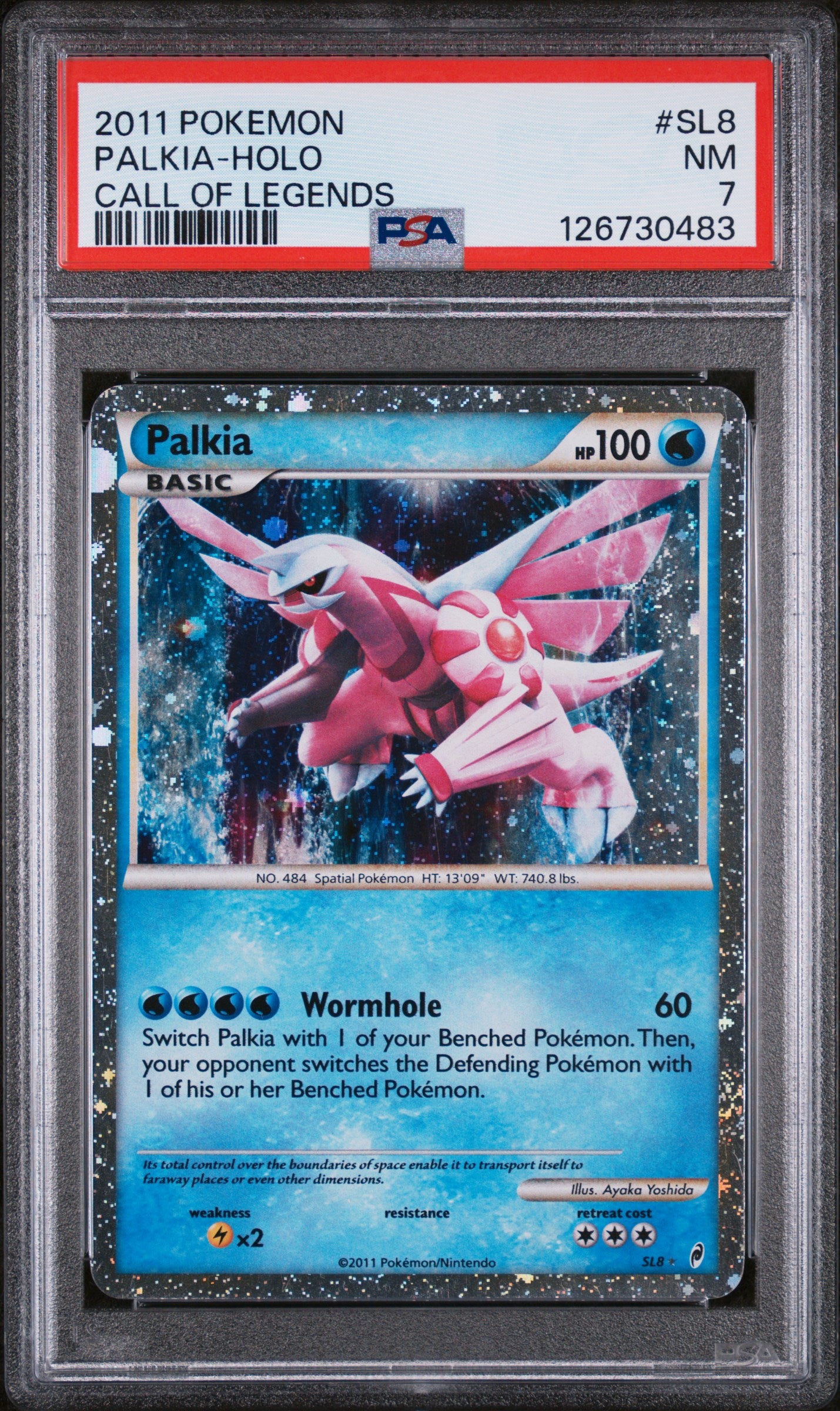 PSA 7 2011 PALKIA HOLO SL8 CALL OF LEGENDS
