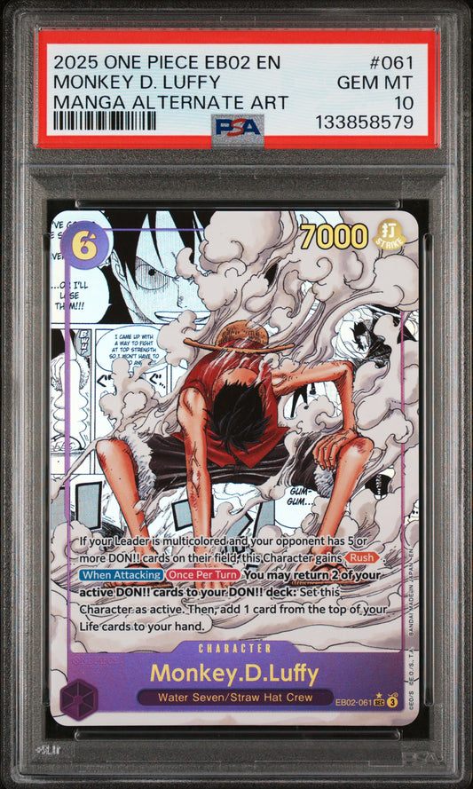 PSA 10 2025 MONKEY D. LUFFY 061