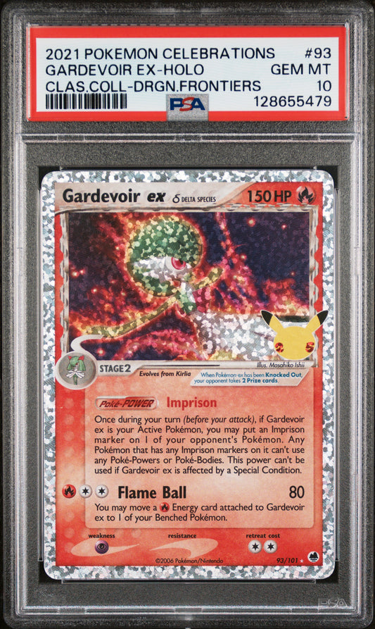 PSA 10 2021 GARDEVOIR EX HOLO 93 CELEBRATIONS CLASSIC COLLECTION
