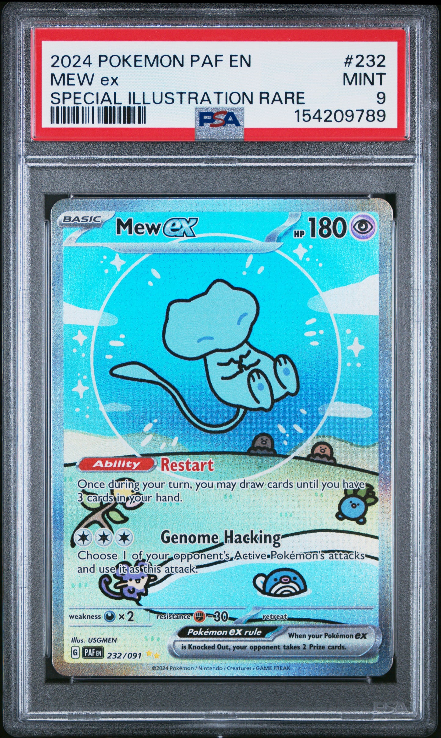 PSA 9 2024 MEW EX 232 PAF EN-PALDEAN FATES