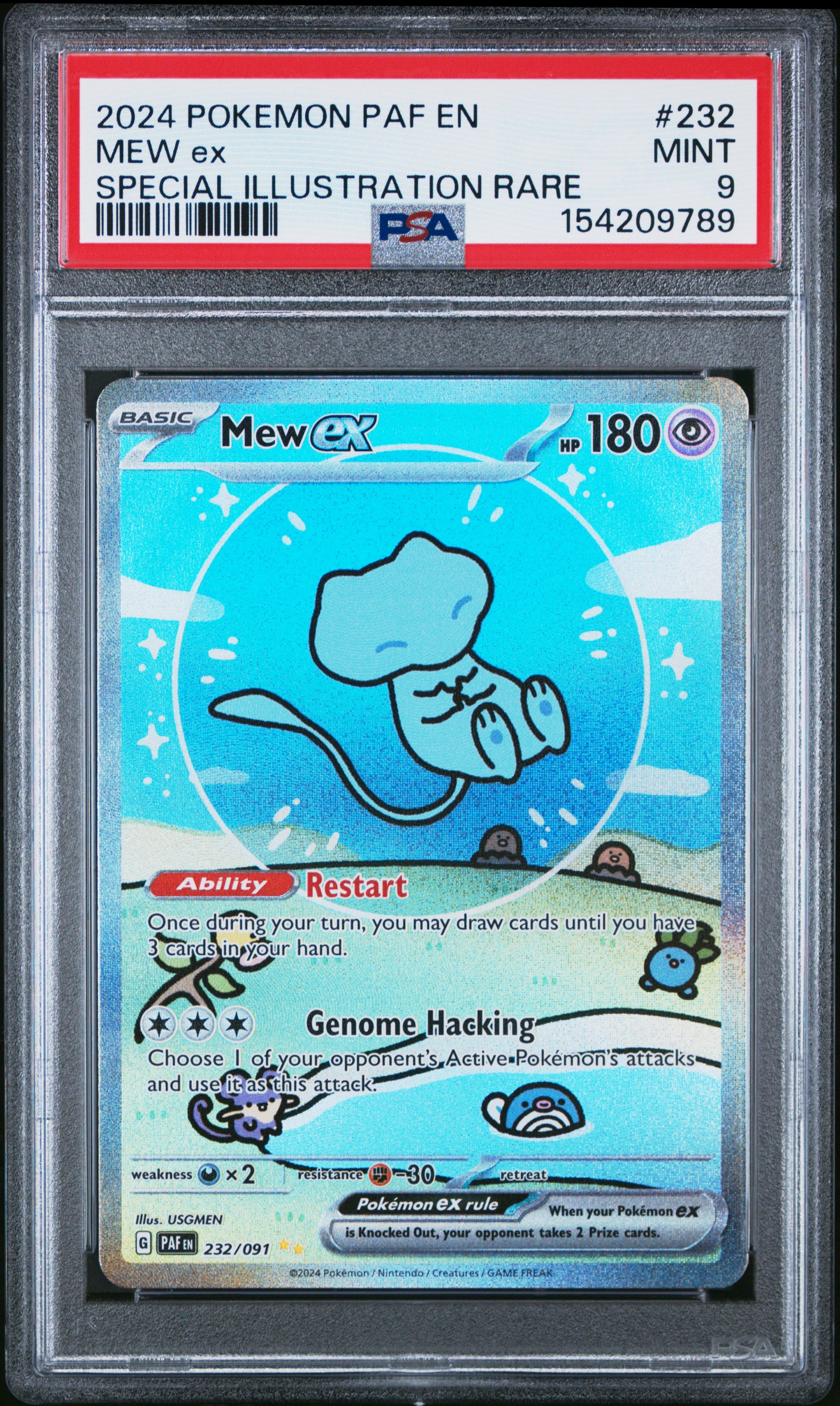 PSA 9 2024 MEW EX 232 PAF EN-PALDEAN FATES