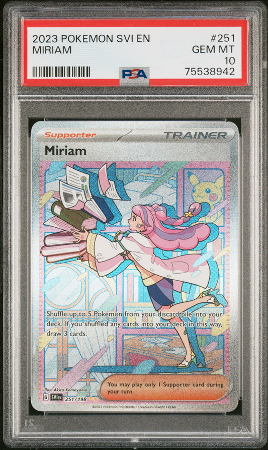 PSA 10 2023 MIRIAM 251 SVI EN-SCARLET & VIOLET