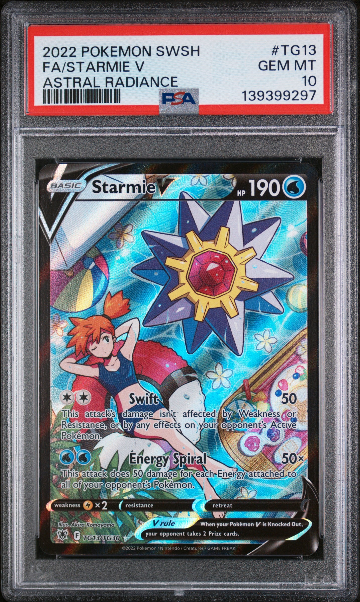 PSA 10 2022 STARMIE V TG13 ASTRAL RADIANCE