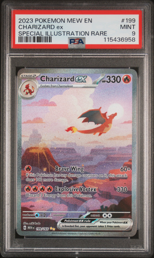 PSA 9 2023 CHARIZARD EX 199 151