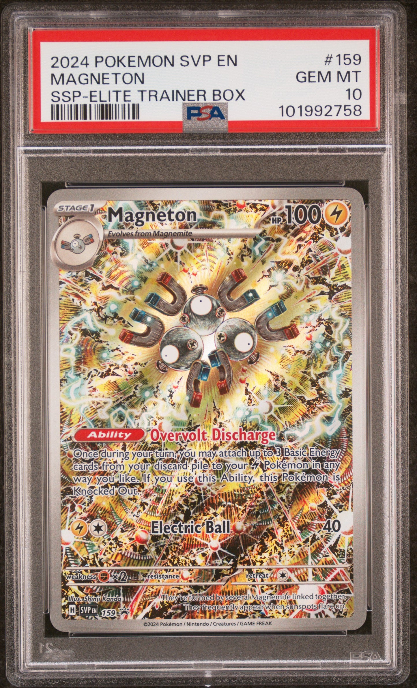 PSA 10 2024 MAGNETON 159 SVP EN-SV BLACK STAR PROMO