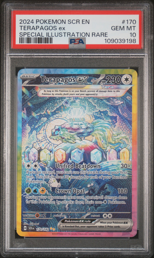 PSA 10 2024 TERAPAGOS EX 170 SCR EN-STELLAR CROWN