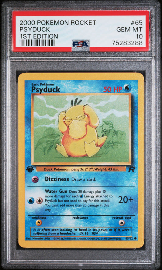 PSA 10 2000 PSYDUCK 65 ROCKET