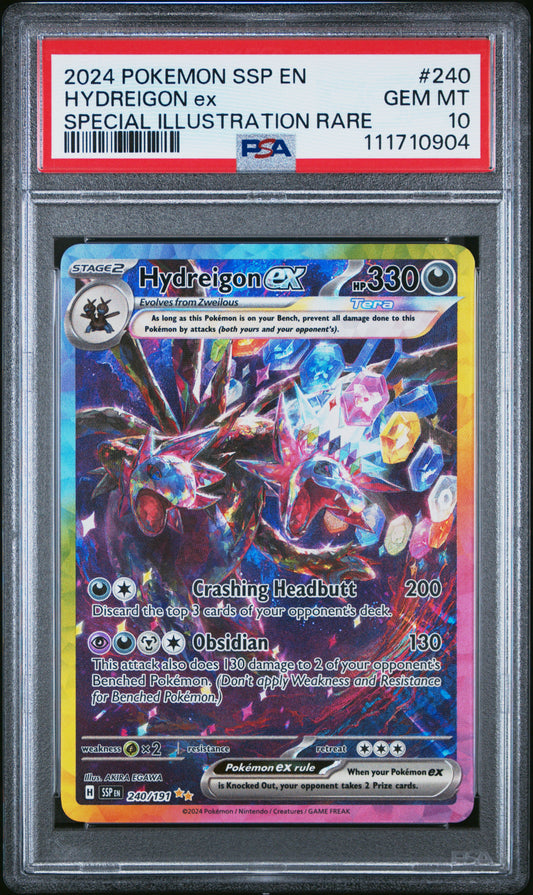 PSA 10 2024 HYDREIGON EX 240 SSP EN SURGING SPARKS