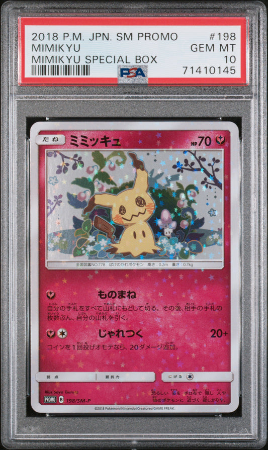 PSA 10 2018 MIMIKYU 198 SM PROMO