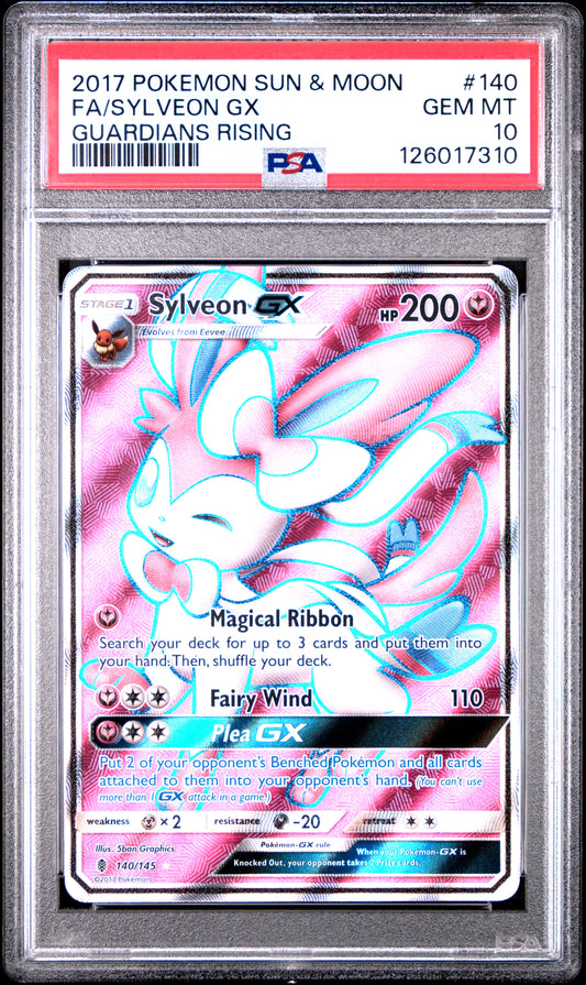 PSA 10 2017 SYLVEON GX 140/145 GUARDIANS RISING