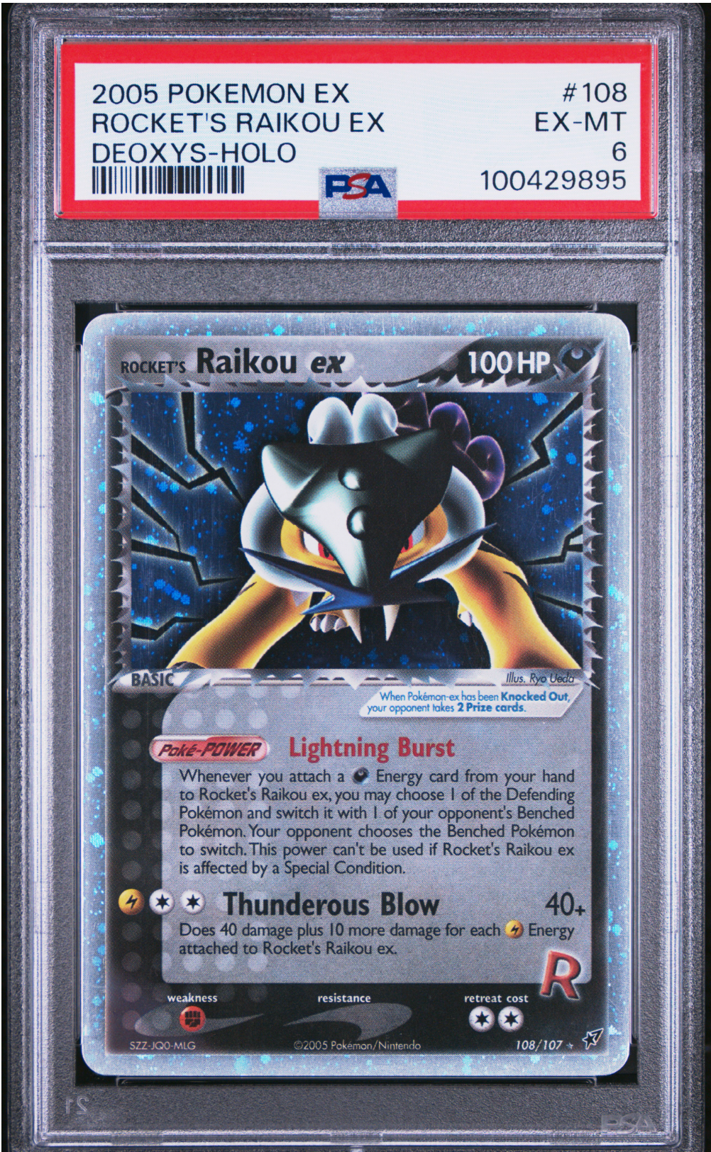 PSA 6 2005 ROCKET'S RAIKOU (108/107)