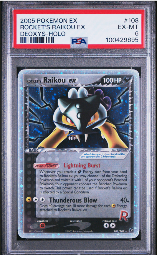 PSA 6 2005 ROCKET'S RAIKOU (108/107)