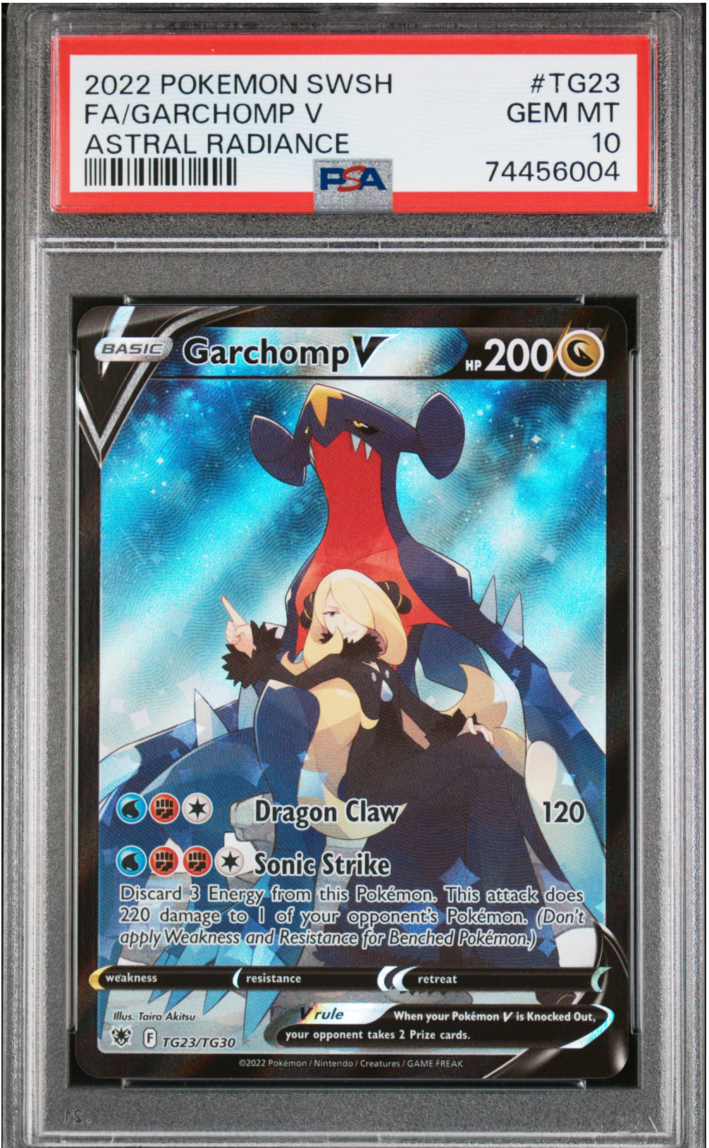 2022 PSA 10 GARCHOMP V (TG23/TG30)