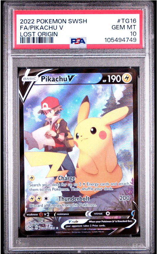 PSA 10 2022 PIKACHU V (TG16/TG30)