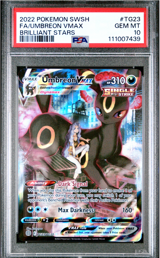 PSA 10 2022 UMBREON VMAX (TG23/TG30)