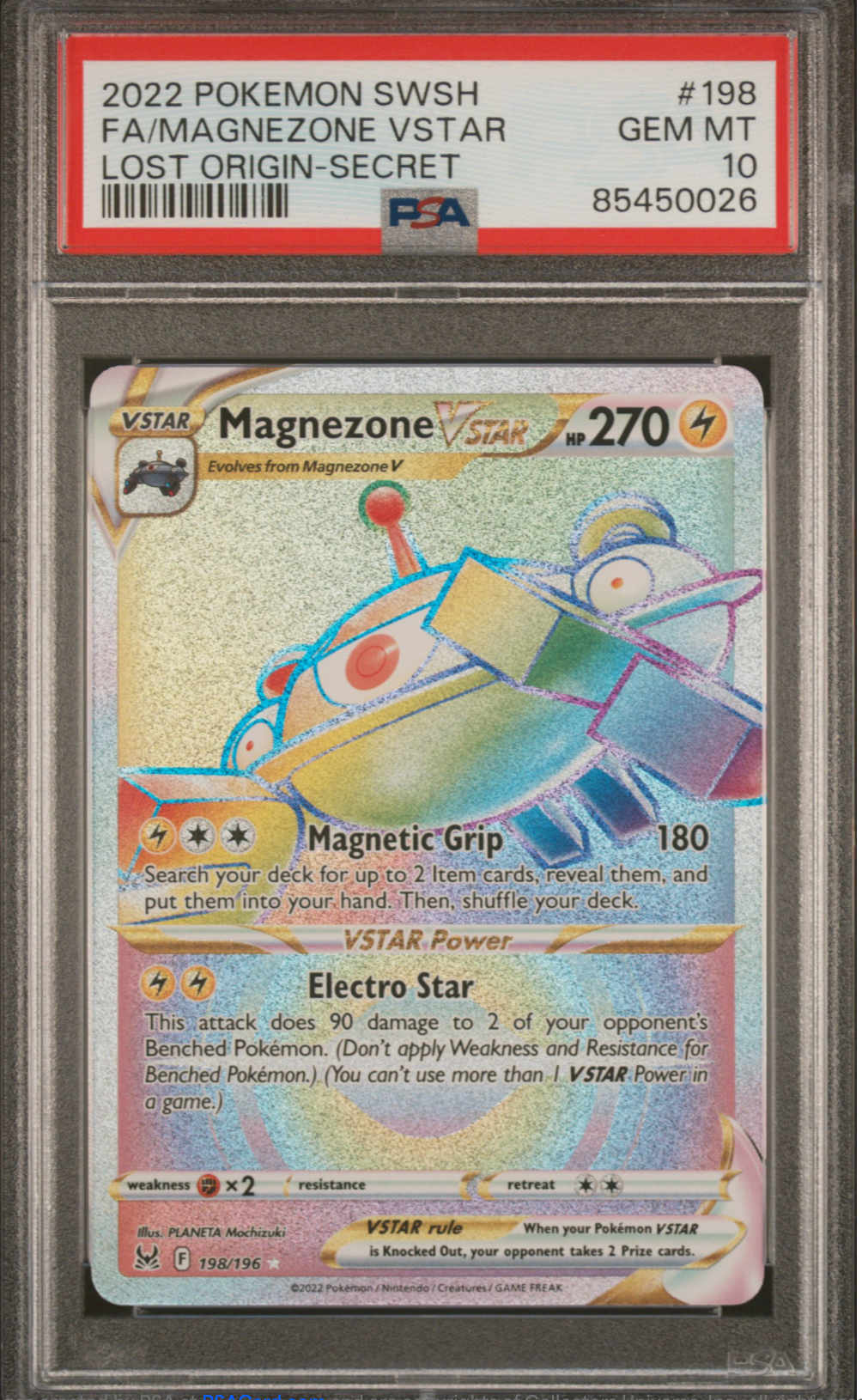 PSA 10 2022 MAGNEZONE VSTAR (198/196)