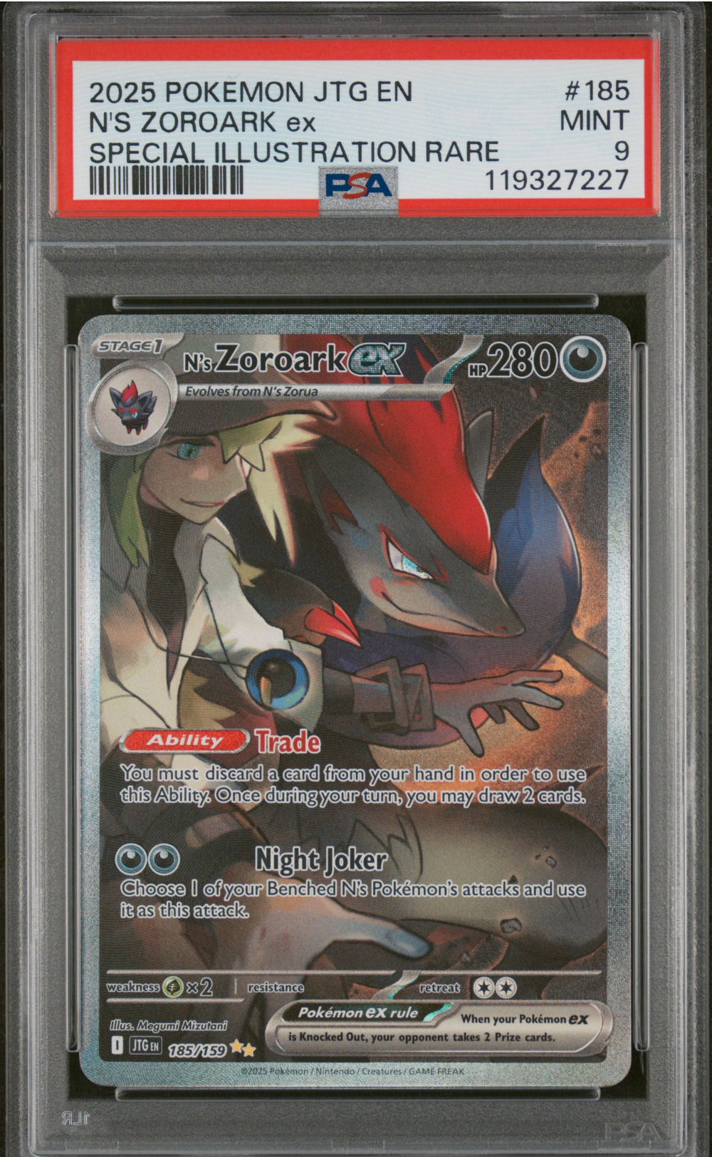 PSA 9 2025 N'S ZOROARK (185/159)