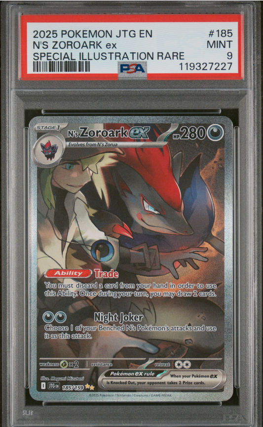 PSA 9 2025 N'S ZOROARK (185/159)