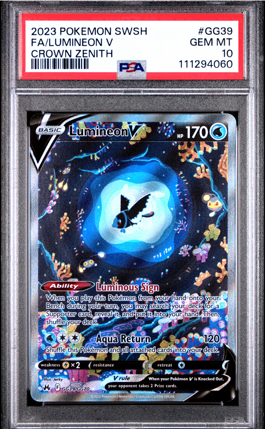 PSA 10 LUMINEON V (GG39/GG70)