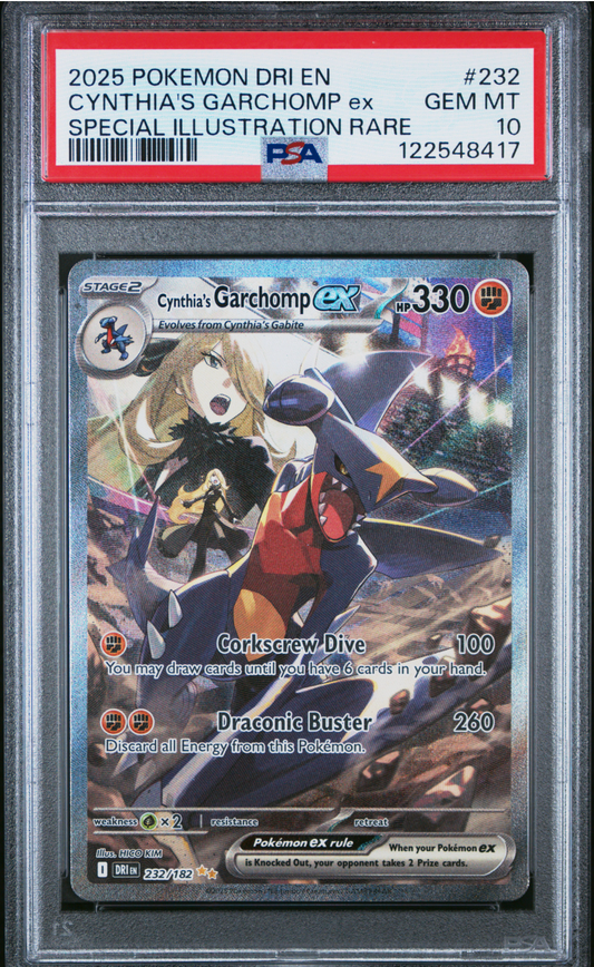 PSA 10 2025 CYNTHIA'S GARCHOMP (232/182)