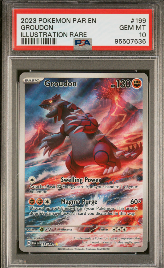 PSA 10 2023 GROUDON (199/182)