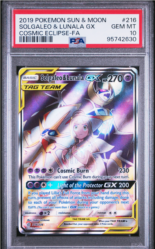 PSA 10 2019 SONGALEO & LUNALA GX (216/236)