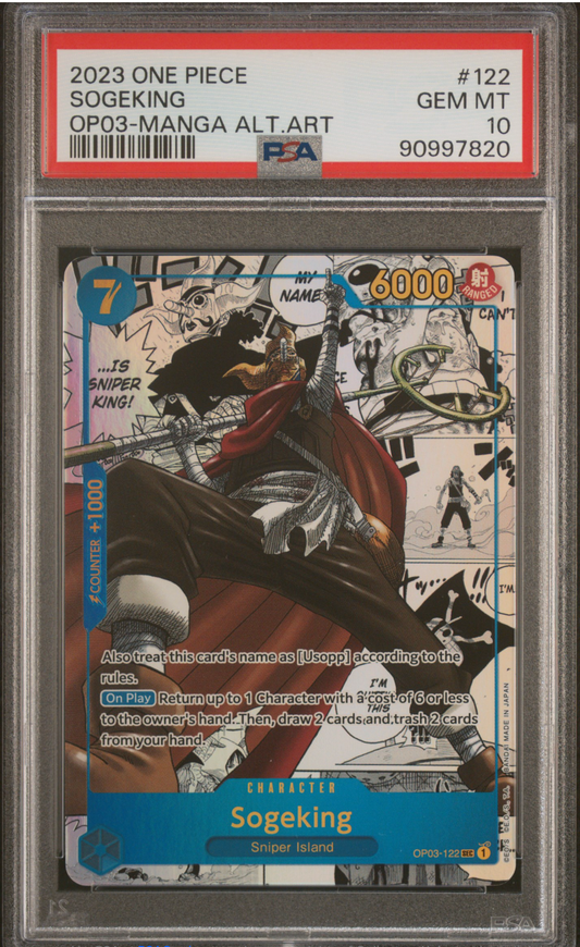 PSA 10 2023 SOGEKING MANGA (OP03-122)