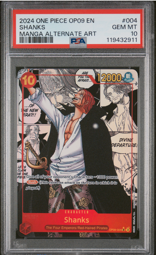 PSA 10 2024 SHANKS MANGA (OP09-004)