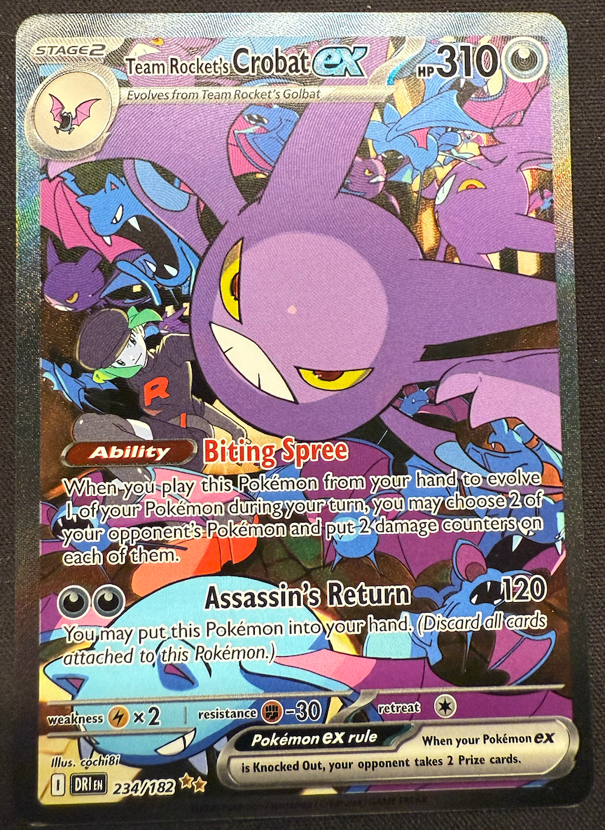 TEAM ROCKET'S CROBAT EX (234/182)