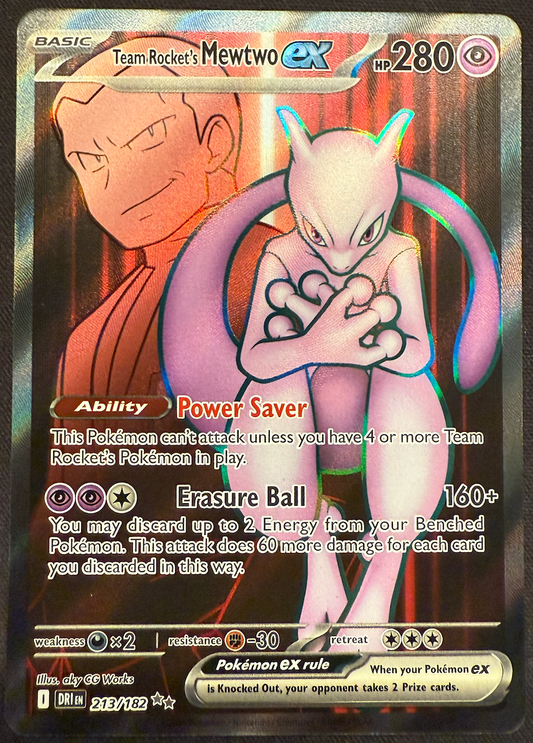 TEAM ROCKET'S MEWTWO EX (213/182)