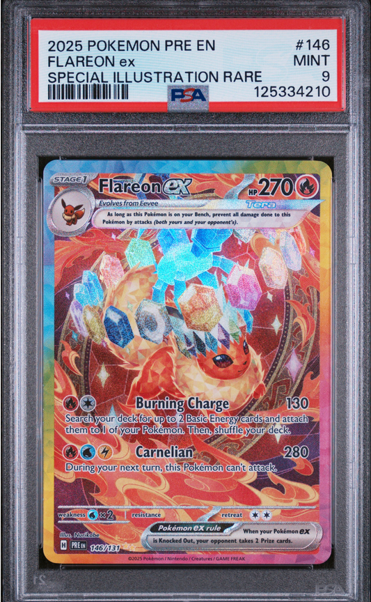 PSA 9 2025 FLAREON EX (146/131)