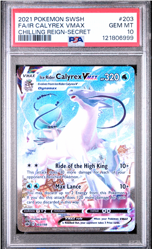 PSA 10 2021 CALYREX VMAX (203/198)