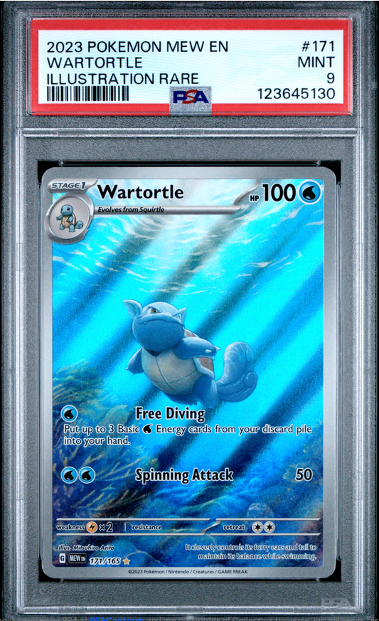 PSA 9 2023 WARTORTLE (171/165)