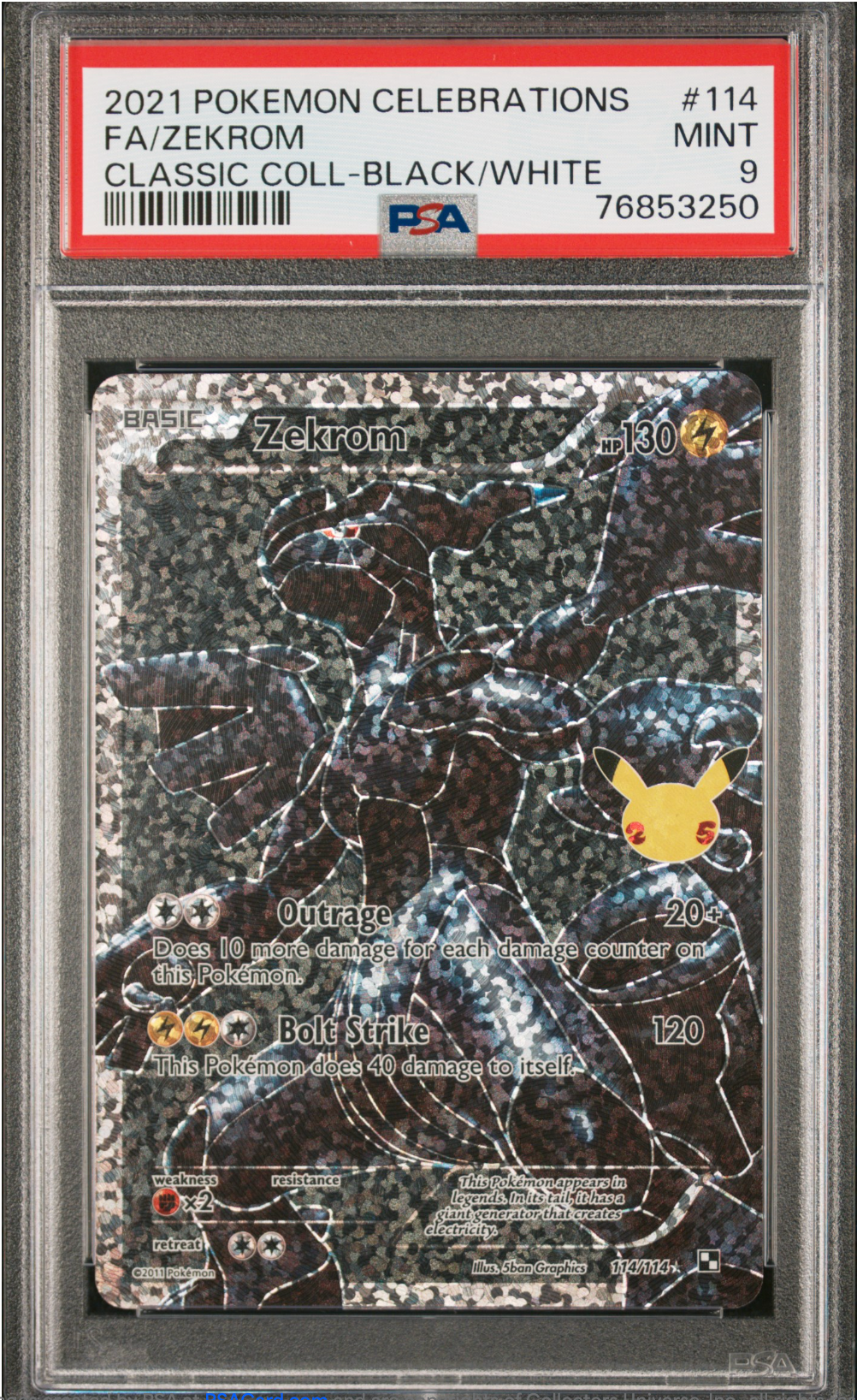 PSA 9 2021 ZEKROM (114/114)