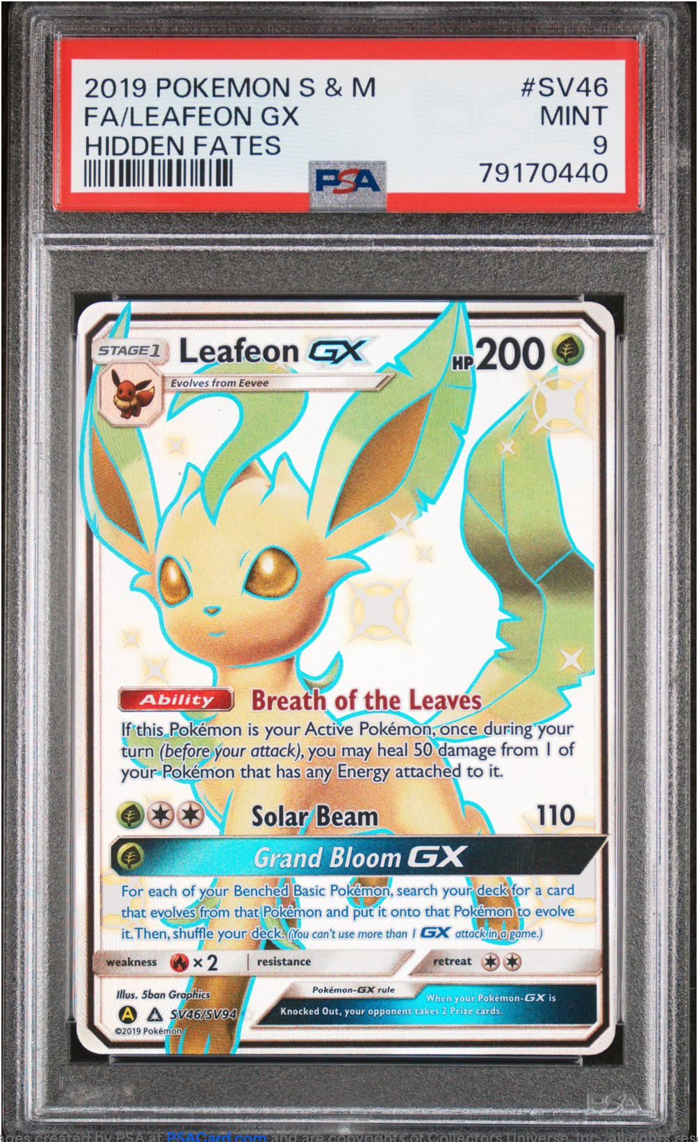 PSA 9 2019 LEAFEON GX (SV46/SV94)