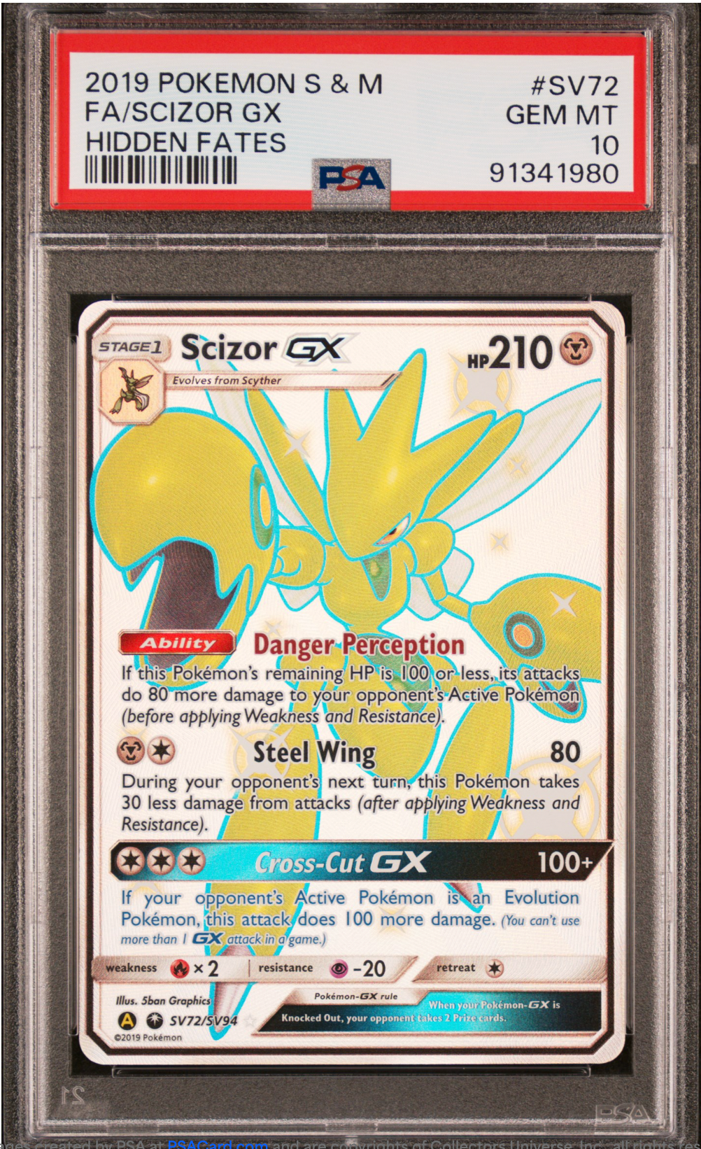PSA 10 2019 SCIZOR GX (SV72/SV94)
