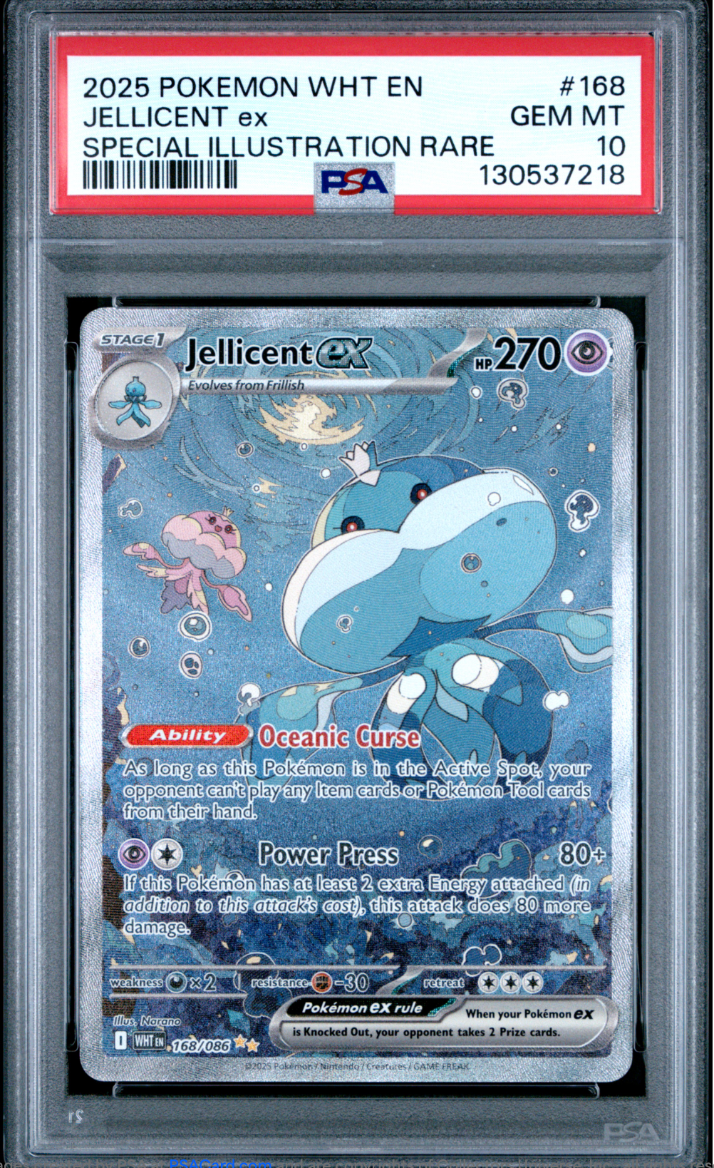 PSA 10 2025 JELLICENT EX (168/086)