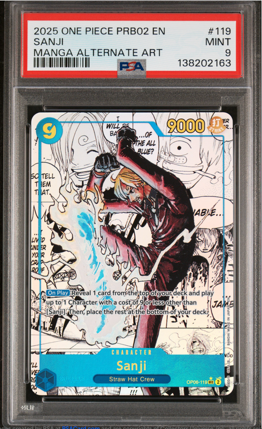 PSA 9 2025 SANJI MANGA