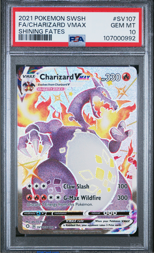 PSA 10 2021 CHARIZARD EX (SV107/SV122)