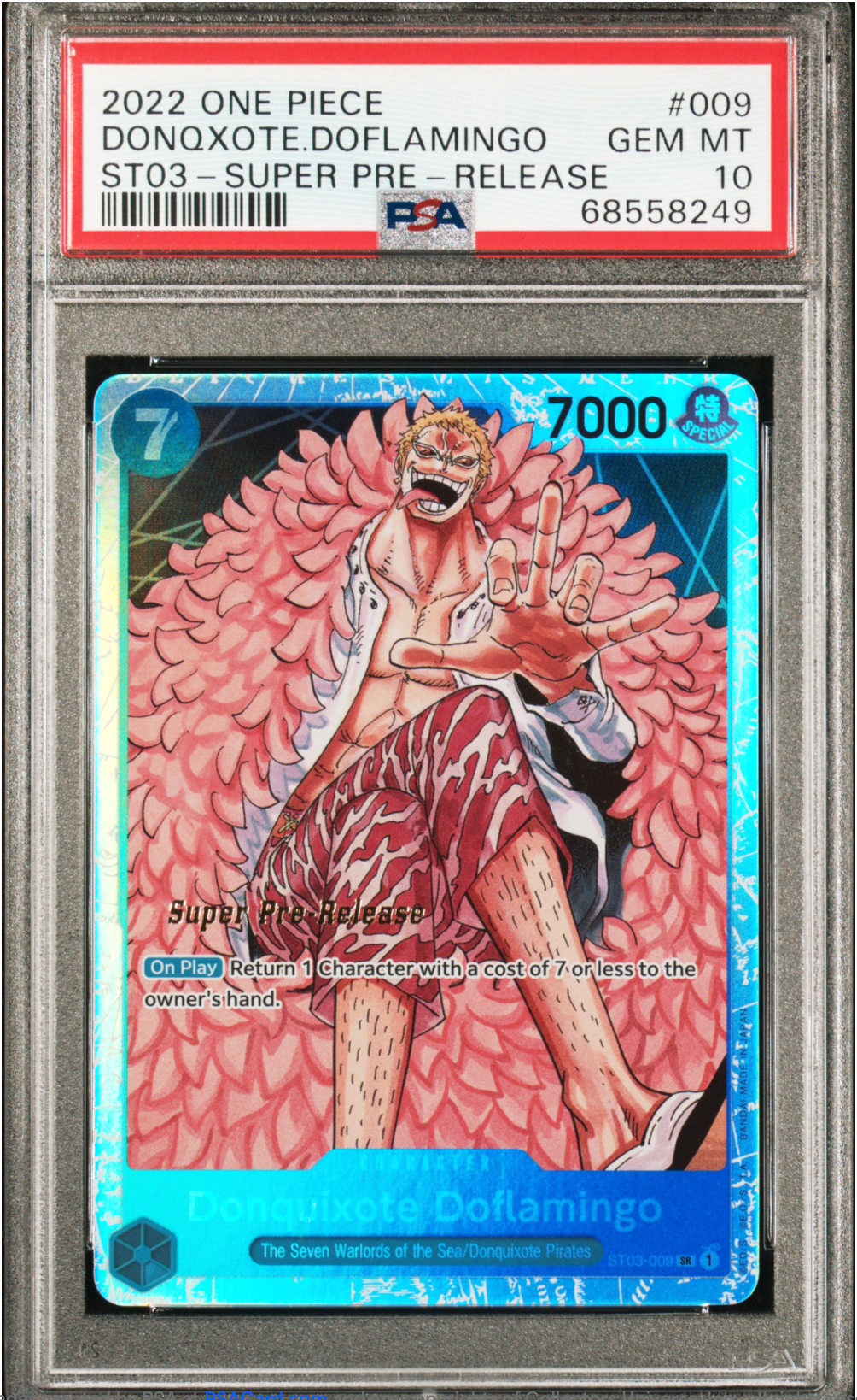 PSA 10 2022 DONQXOTE DOFLAMINGO PRE RELEASE (ST03-009)