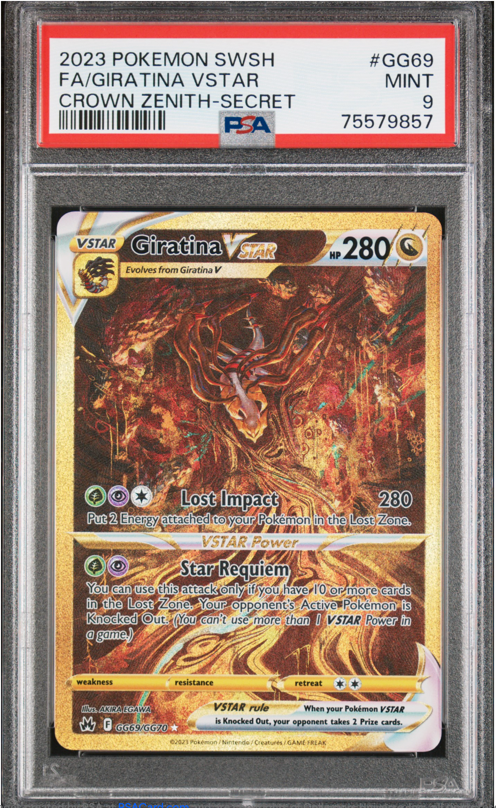 PSA 9 2023 GIRATINA VSTAR (GG69/GG70)
