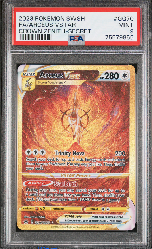 PSA 9 2023 ARCEUS VSTAR (GG70/GG70)
