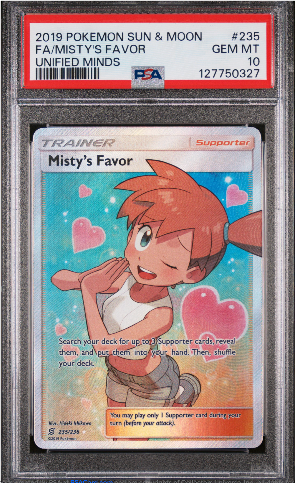 PSA 10 2019 MISTY'S FAVOR (235/236)
