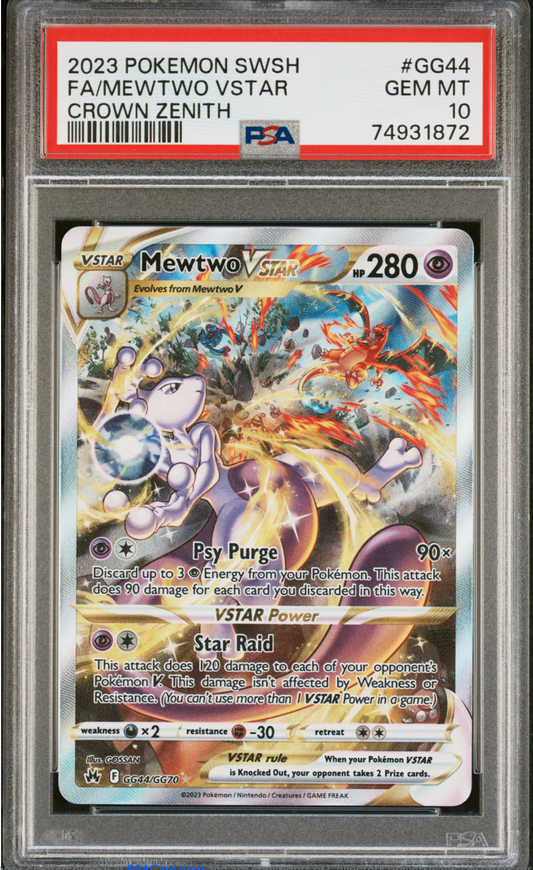 PSA 10 2023 MEWTWO VSTAR (GG44/GG70)